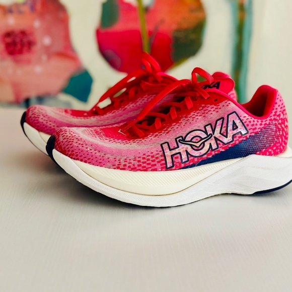 HOKA Women's Mach X Running Shoe in Raspberry/Strawberry - Picture 4 of 11